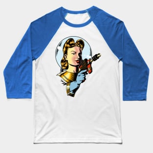 Space Girl (colour version) Baseball T-Shirt